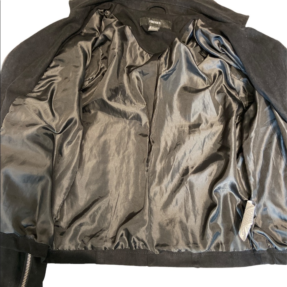 Forever 21 Zippered Black Lined Jacket - Picture 5 of 14